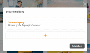 Bedarfsmeldung hinzufügen