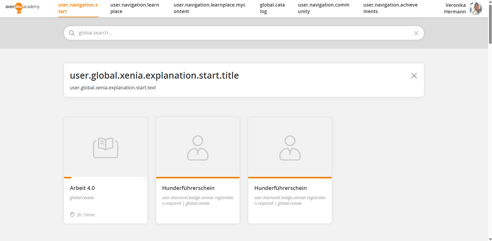 Benutzer Frontend mit Bundle Keys