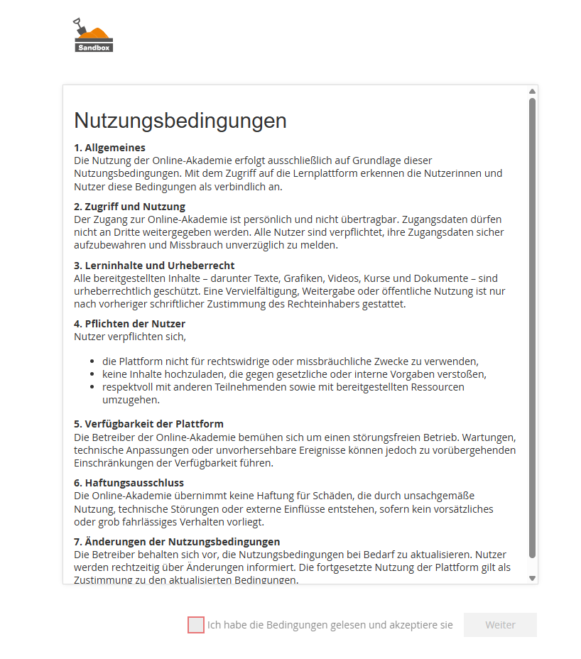 Nutzungsbedingung als Kampagne in Avendoo anlegen