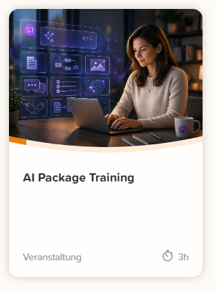 AI Package Training in der Avendoo Academy
