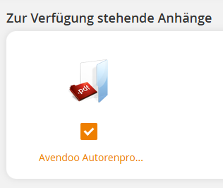 Dateianhang in einer Benachrichtigung