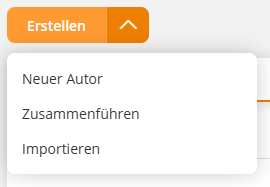 Erweiterte Auswahl beim Erstellen Button in der Nutzerverwaltung
