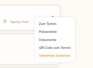 Teilnehmer bewerten